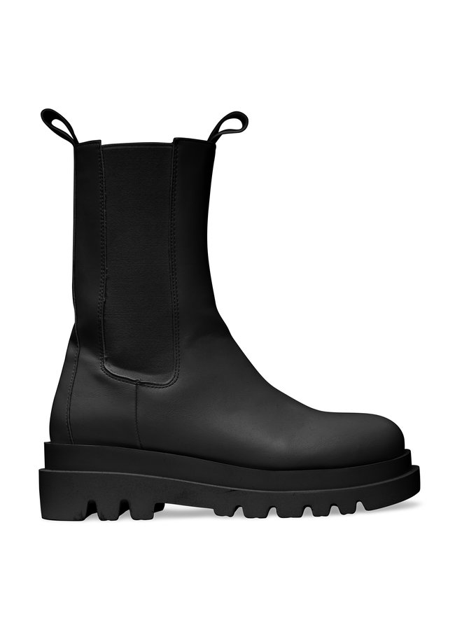 Chelsea boots met plateauzool zwart