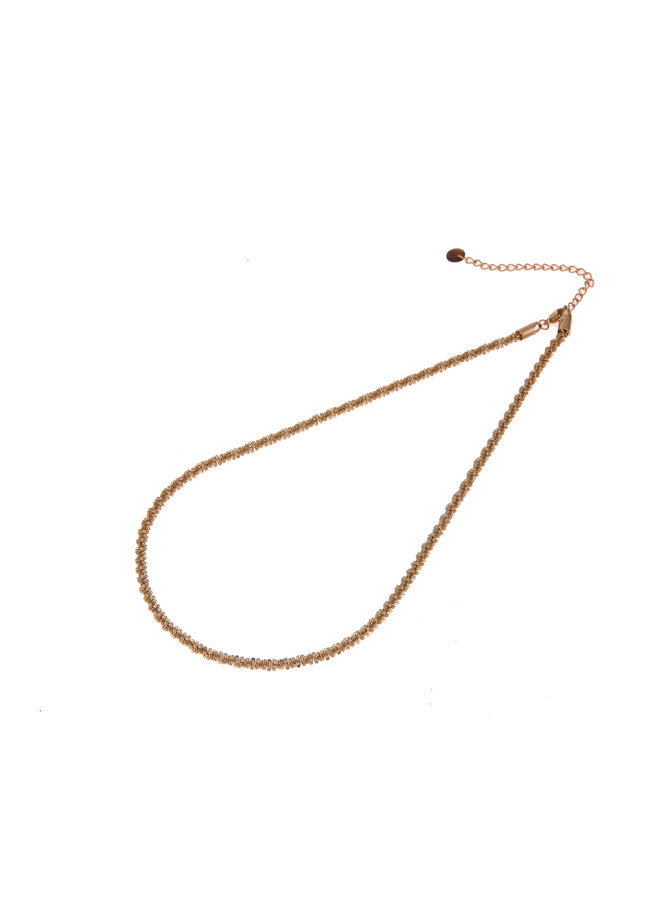 Ketting goud met gedraaid effect - Cilia