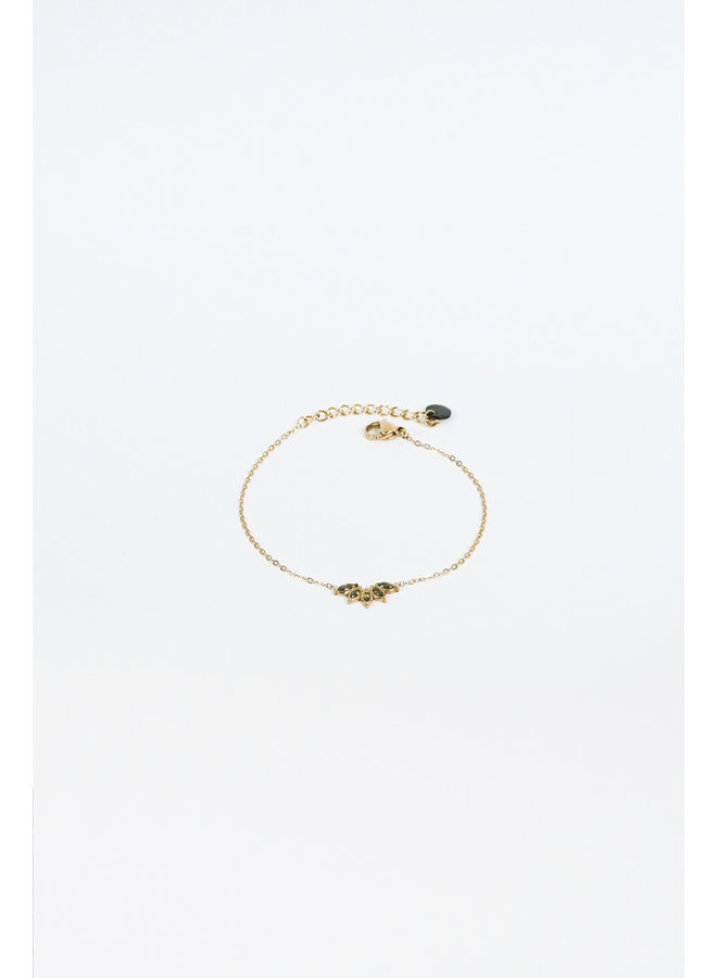 Gouden armband met opaal detail - Biba