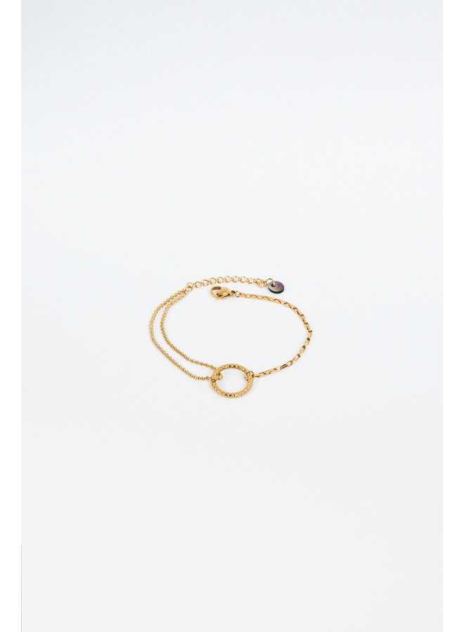 Gouden armband met rond detail - Cara