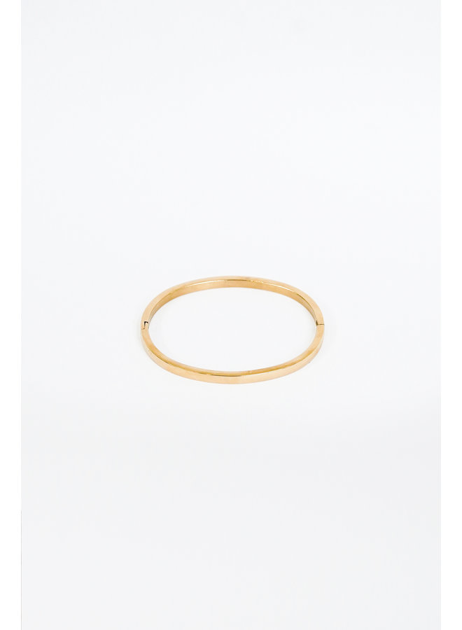 Bangle goud met ovale vorm