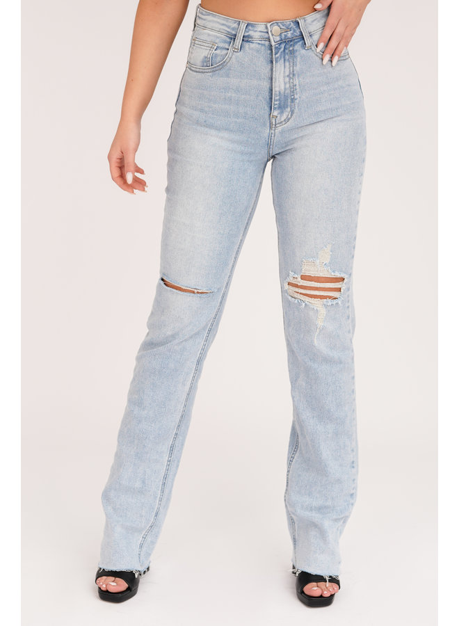 Tall straight leg jeans blauw - Willow