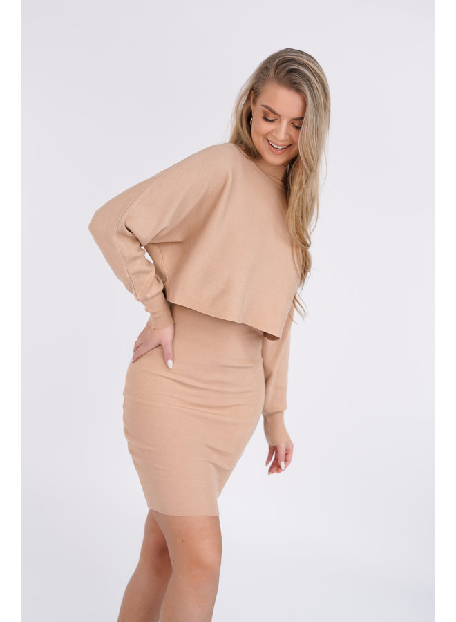 Two piece set camel - Romy