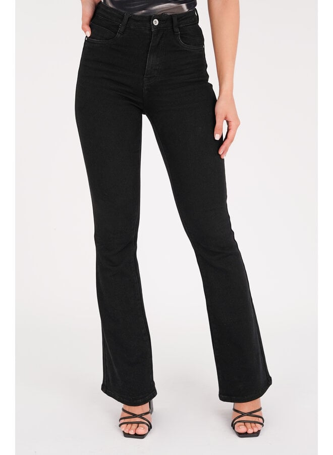 Flared jeans zwart - Amy