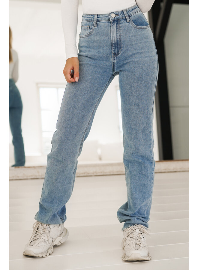 Tall straight leg jeans blauw - Maddy