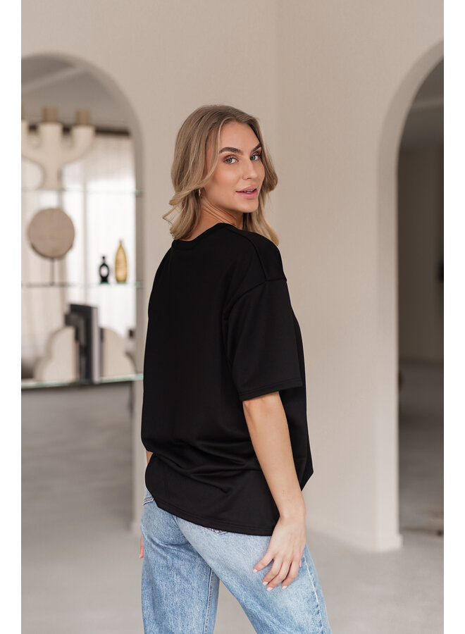 oversized t-shirt zwart