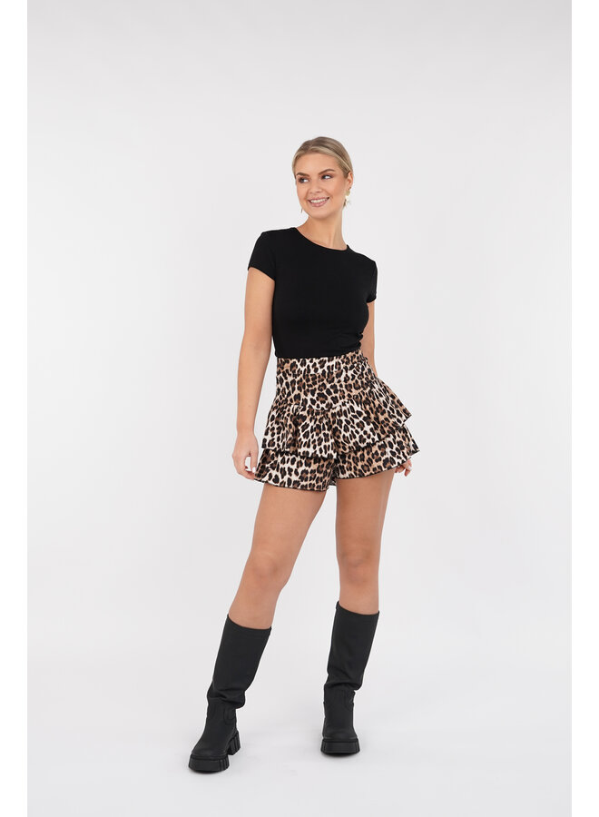 Skort dames luipaard