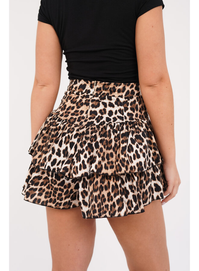 Skort dames luipaard