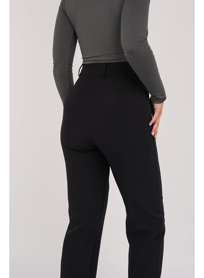 Zwarte pantalon met wideleg model