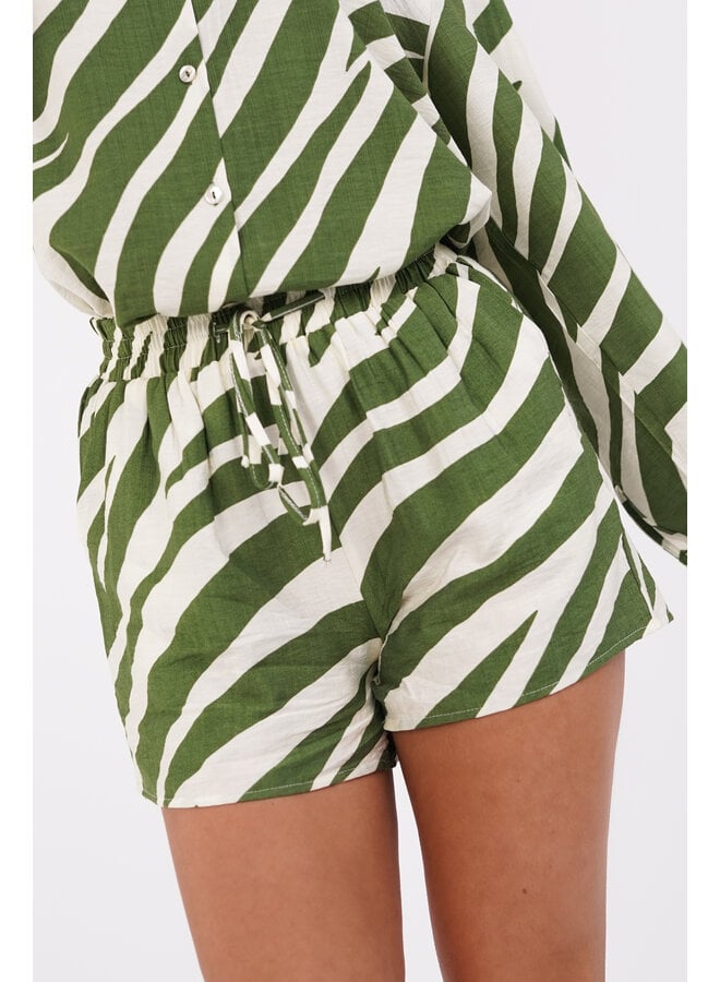 Zebra short groen - Lotte