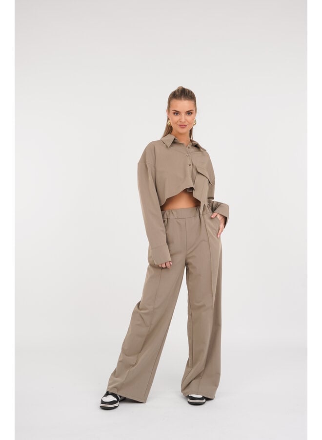Two piece set taupe - Kate