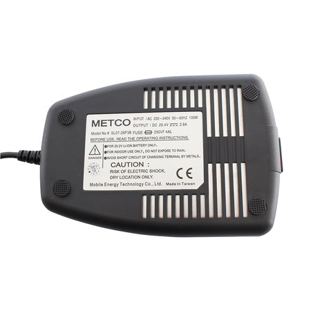 METCO fiets acculader 24V 2,8A