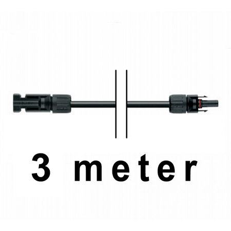TopSolar kabel 6mm² 3m MC4 male/female