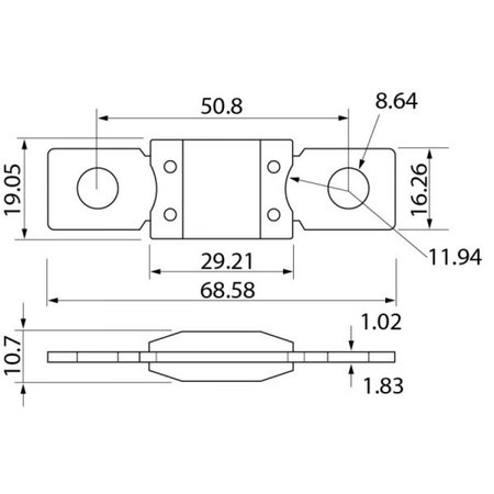 Zekering 100A MEGA (12V-24V)