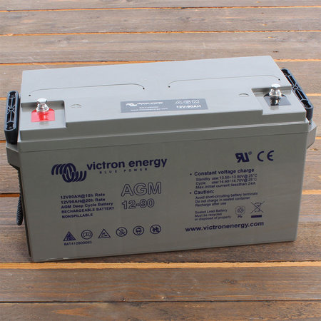 Victron AGM 12V/90Ah Deep Cycle Accu/ Batterij - M6 insert