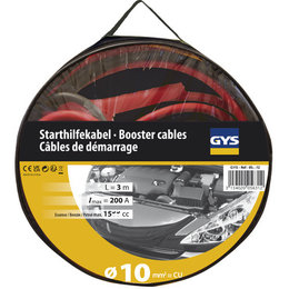 GYS Startkabels 200A - 3 meter - 10mm - Jump Leads