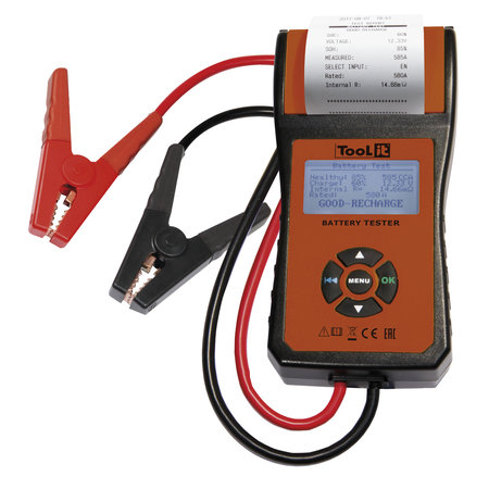 TooLit accutester PBT 550 voor loodaccu's 12V | 30-200Ah | met LCD en printer