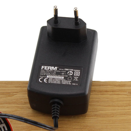 FERM CDA1145 Fast Charger Adapter 18V voor CDM1120 accuboormachine