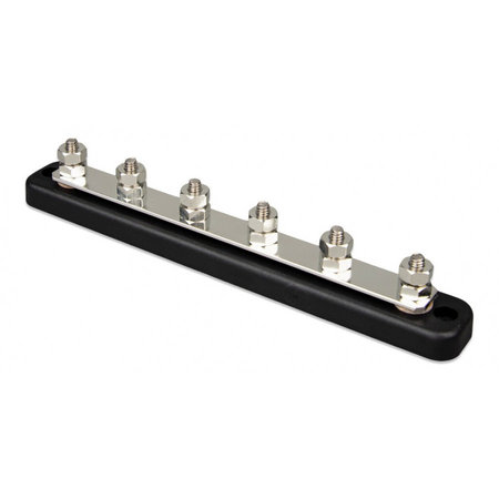 Victron DC verdeelrail/ Busbar 150A - 6 x M6 met kap