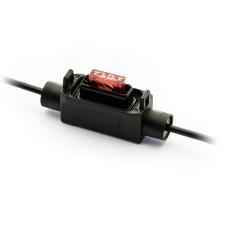 Zekeringhouder / fuse holder Minioto 1.5mm2 zwart met kapje voor Mini zekering tot 30A