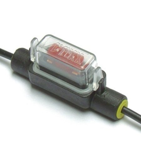 Zekeringhouder / fuse holder Minioto 1.5mm2 zwart met kapje LP voor Mini zekering tot 30A