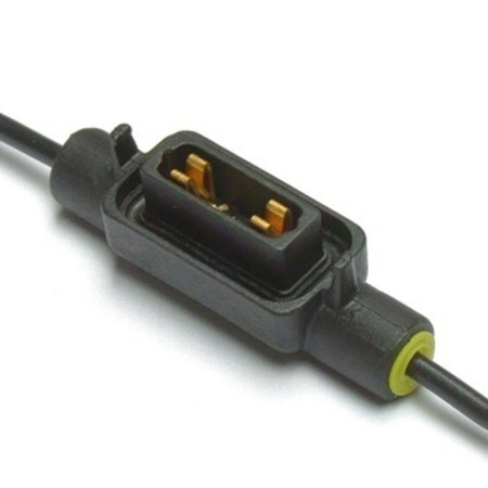 Zekeringhouder / fuse holder Minioto 1.5mm2 zwart met kapje LP voor Mini zekering tot 30A