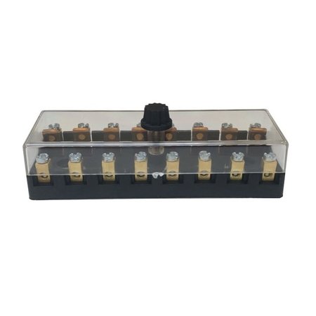 Zekeringhouder / fuse holder | 8 keramische zekeringen