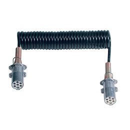 Menbers Spiraalkabel 7-polig 24V Aluminium - Small