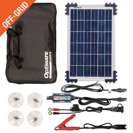 Tecmate Optimate Solar Duo 10W zonnepaneel - Travel Kit