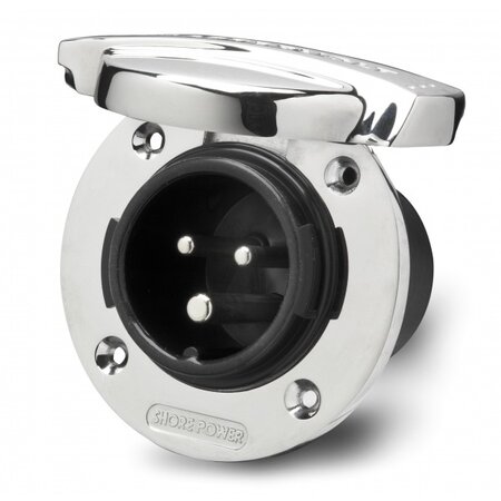 Mastervolt Walstroom invoer/ inlet 16A RVS