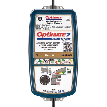 Tecmate Optimate 7 Select Gold - 12V 10A