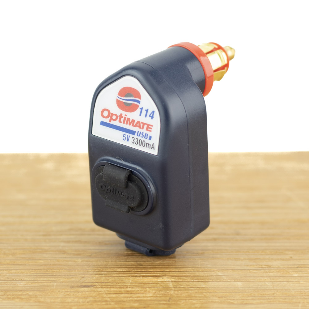 OptiMate TecMate USB O-108 KIT, Chargeur USB En Ligne Intelligent 3 300 MA, Avec Mode Veille Et Contrôleur De Batterie De Véhicule