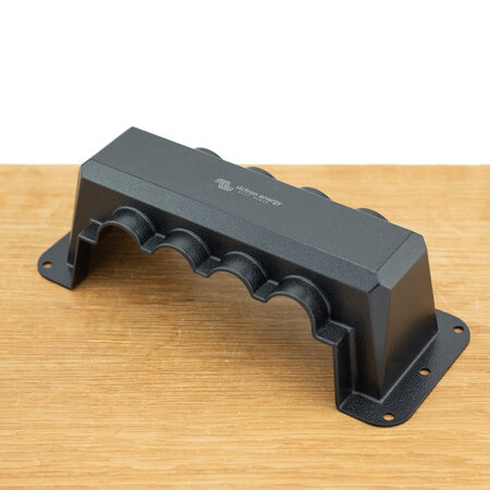Victron DC verdeelrail 2xM6 + 6xM4 Zwart met ABS Kap