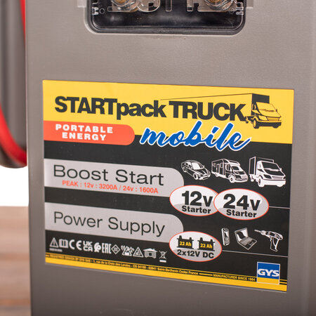 GYS Startpack Truck Mobile - 12V / 24V Jumpstarter en 12V voeding