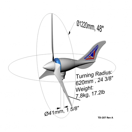 Rutland 1200 Windturbine/ Windgenerator 12V - Land based