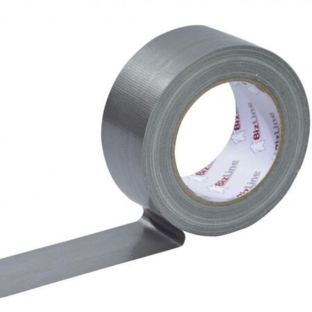 BizLine Duct tape 50mm x 25m grijs (ongevulkaniseerd rubber)