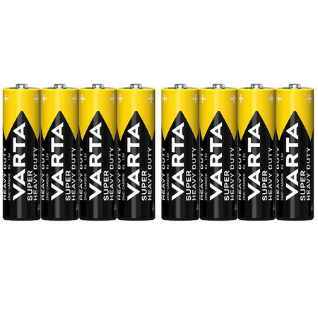 8 stuks AA Batterijen VARTA Super Heavy Duty