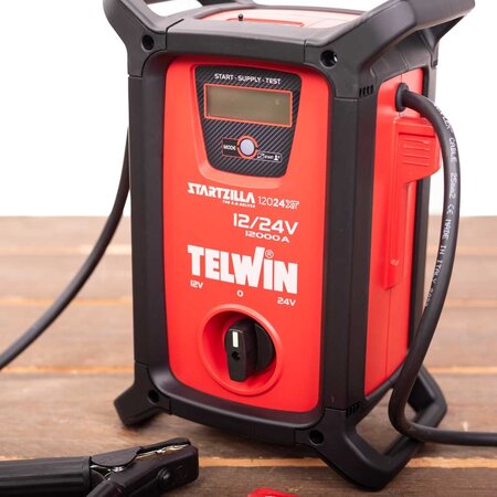 Telwin Booster Startzilla 12024 XT - jumpstarter, voeding en tester