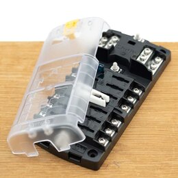 Blue Sea Systems Zekeringdistributie voor 2 x 6 steekzekeringen + busbar