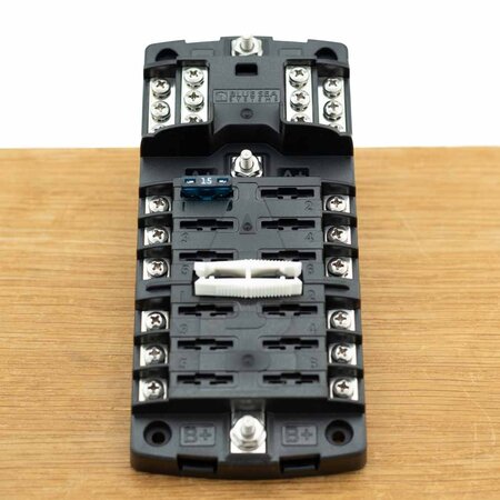 Blue Sea Systems Zekeringdistributie voor 2 x 6 steekzekeringen + busbar