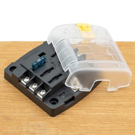 Blue Sea Systems Zekeringdistributie voor 6 steekzekeringen