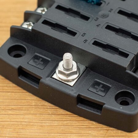 Blue Sea Systems Zekeringdistributie voor 6 steekzekeringen