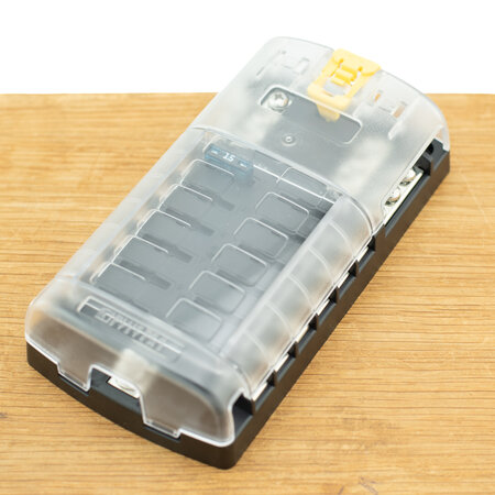 Blue Sea Systems Zekeringdistributie voor 12 steekzekeringen + busbar