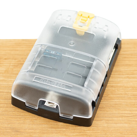 Blue Sea Systems Zekeringdistributie voor 6 steekzekeringen + busbar