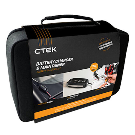 CTEK CT5 TIME TO GO - Bundel met Opbergkoffer, Indicator Eyelets en Bumper