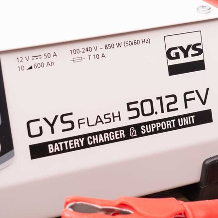 GYS multifunctionele acculader met voeding GYSFLASH 50.12 FV | 50A