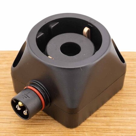 DEFA WarmUp Wandcontactdoos Zwart