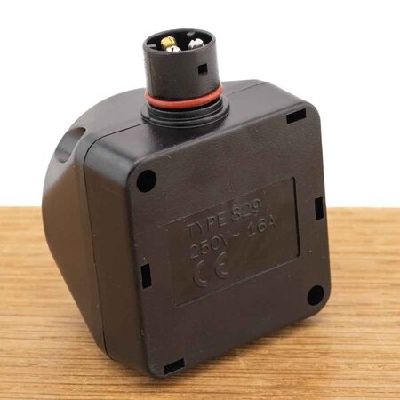 DEFA WarmUp Wandcontactdoos Zwart