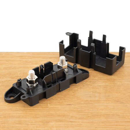 Zekeringhouder/ Fuse holder voor MEGA zekering met kap tot 300A