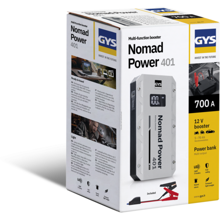 GYS Nomad Power 401 - Lithium Jumpstarter, Powerbank